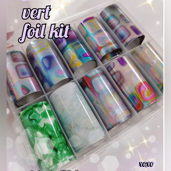 VERT Nail Foil Kit 1/$15, 2/$25, 3/$30, 4/$35.$5 each additional! - Picture 1 of 2